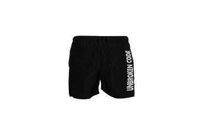 EXCLUSIVE WHITE SWIM SHORTS MEN BLACK