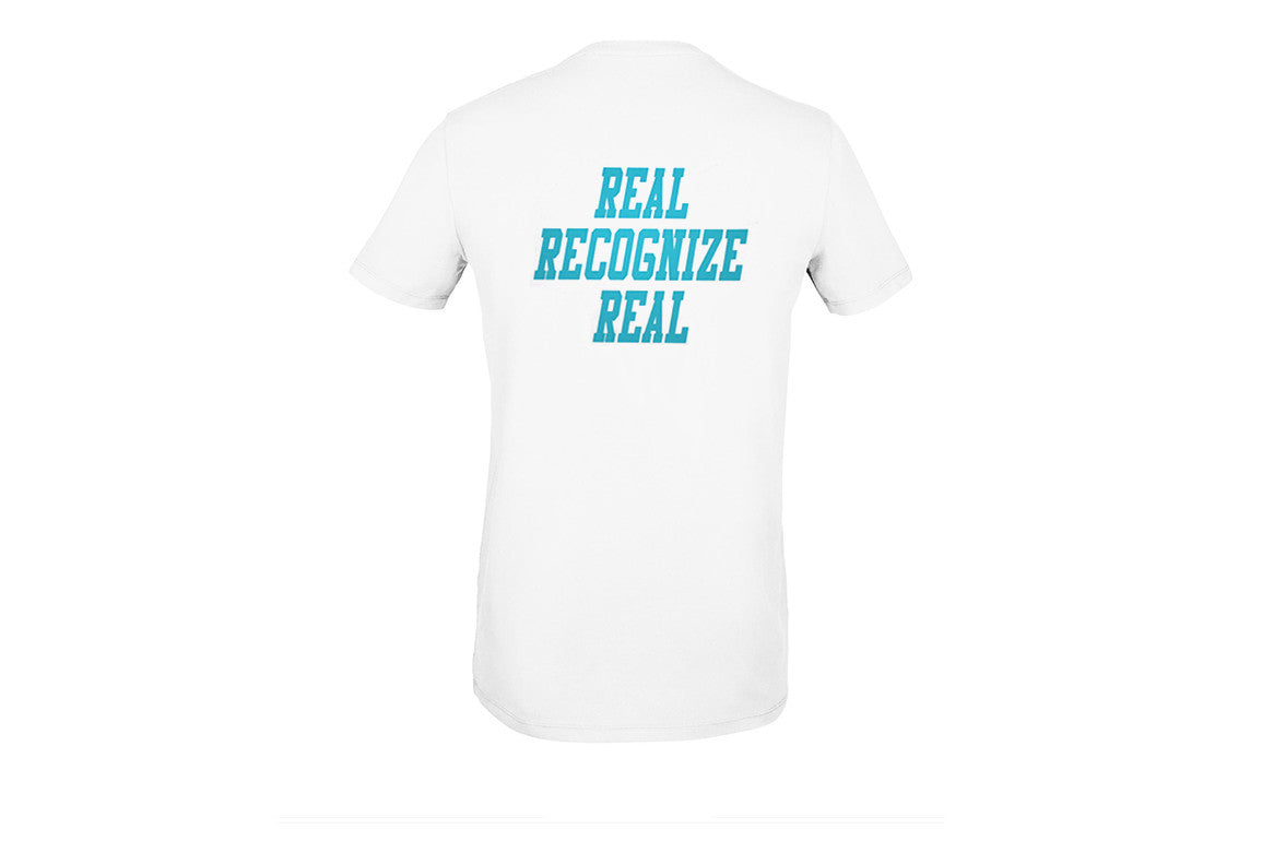 TIFFANY BLUE REAL RECOGNIZE REAL WHITE TEE