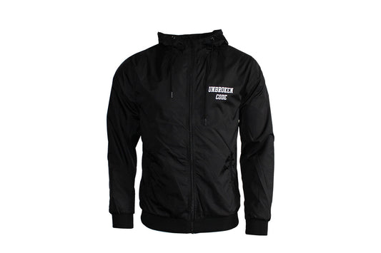 Full Zip Windbreaker Black