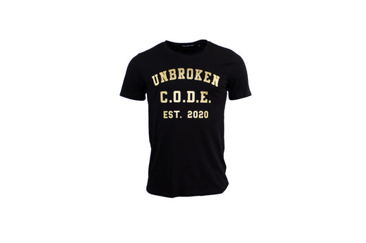 GOLDEN BOW BLACK TEE