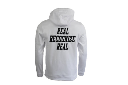 REAL RECOGNIZE REAL WHITE HOODIE