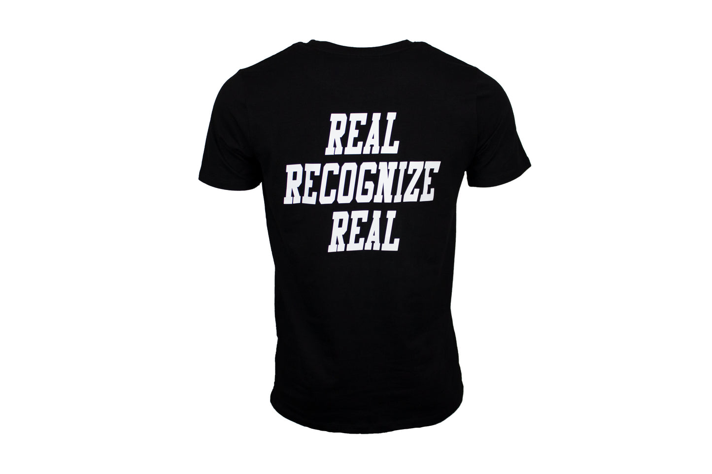 REAL RECOGNIZE REAL BLACK TEE